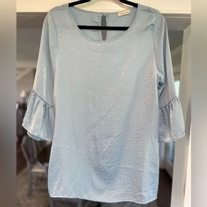 Flamingo Urban Light Blue Blouse